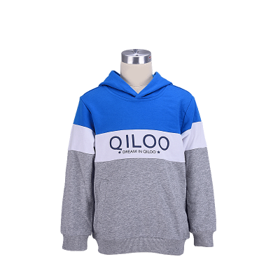 

QILU Hooded sweater childrens sportswear simple&comfortable 11241