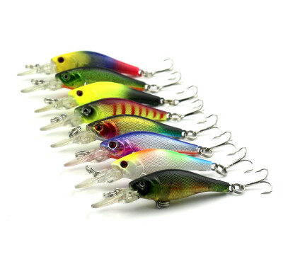 

VISSEN 8PCSLOT 6g 63cm Mini Minnow Fishing Lure Crankbait Hard Bait Tight Wobblers Jerkbait Fishing Tackle