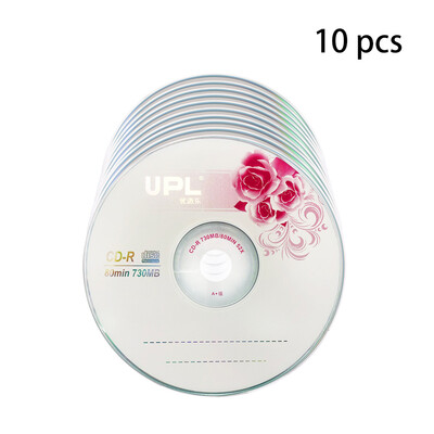 

10PCS CD-R 700MB80min Blank Disc Grade A 52X Multispeed Music CD Disk