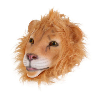 

Mask Beathable Emulsion Full Face Mask Lion Horror Down Pumpkin Zombie Halloween Costume Party