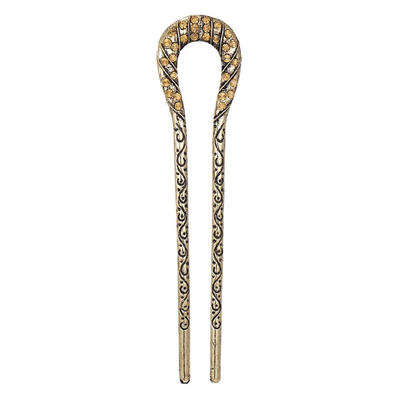 

Retro U Shape Accessories Hairpin Antique Rhinestone Women Hair Jewelry