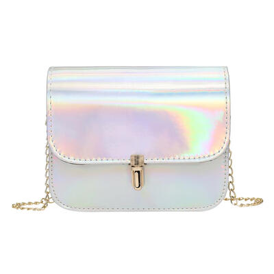 

Elegant Women Lady Laser Leather Shoulder Mini Chain Casual Messenger Bags