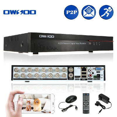 

OWSOO 16CH Full CIF H264 P2P Network DVR CCTV Security Phone Control Motion Detection Email Alarm for Surveillance Camera