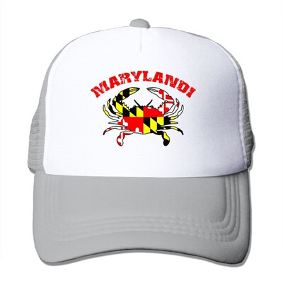 

FashionMZI Unisex Trucker Hat Maryland State Crab Mens Womens Adjustable Mesh Cap Newest Baseball Caps