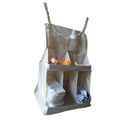 

Baby Bed Hanging Organizer Bag Waterproof Baby Diapers Clothes Feeding Bottle Toys Accessories Organizer Bag