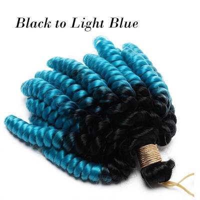 

Curly Crochet Braids Hair Extension Jumpy Wand Curly Crochet Hair Jamaican Bounce Synthetic Braids Twist Hair Ombre Two For Women