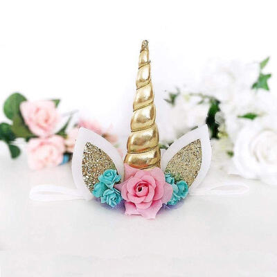 

Decorative Magical Unicorn Horn Head Party Hair Headband Fancy Dress Cosplay 1PC