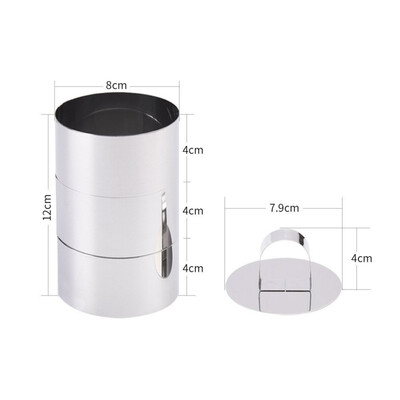 

Stainless Steel Mousse Ring Fondant Mousse Ring Circle Baking Mould Cake Baking Tool Cake Mould Round Cake Decorating Tools