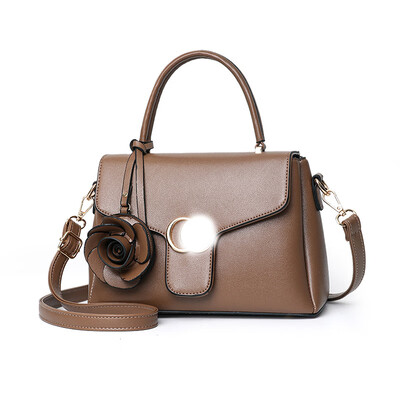 

Ladies bag 2019 spring new handbag flower fashion handbag simple shoulder diagonal package