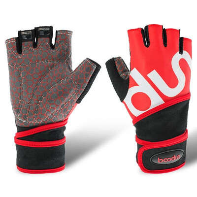 

Weight Lifting Gloves Gym Body Building Training Gloves Half Finger Gloves Multi-function for Men&Women Sweat Absorption Frict