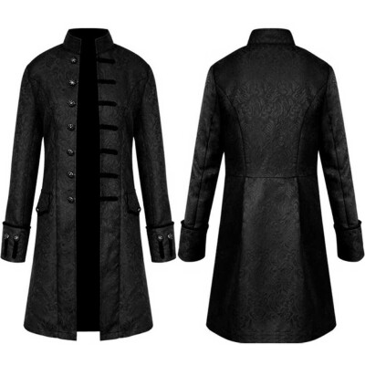 

Gobestart Men Winter Warm Vintage Tailcoat Jacket Overcoat Outwear Buttons Coat