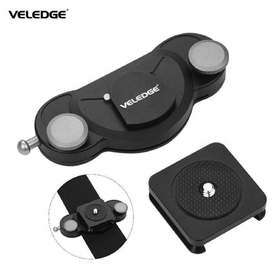 

Veledge Photography Waist Belt Strap Buckle Fast Hanging Buckle Clip with Quick Release Plate for DSLR Cameras