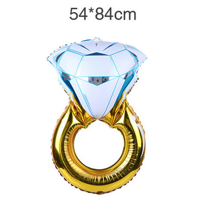 

New Hot Big Balloon Diamond Ring Foil Balloons Inflatable Wedding Decoration Helium Air Balloon Event Party Supplies