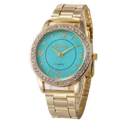 

Relogio Feminino 2018 Top Brand Fashion Quartz Watches Women Gold Geneva Watch Casual Stainless Steel Dress Wristwatches 233