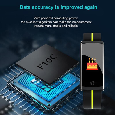 

F10C Smart Bracelet IP68 Waterproof Heart Rate Blood Pressure Smart Band