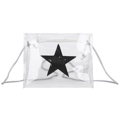 

Women Transparent Shoulder Bag Sequins Star Girls Messenger Crossbody Bag