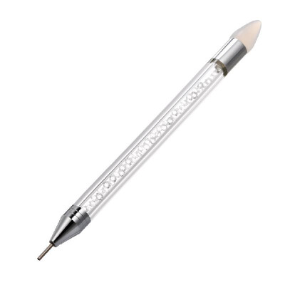 

Dual-ended Nail Dotting Pen Rhinestone Picker Pen Silicone Head Picker Pen Gems Crystals Studs Picker Nail Art Tools DIY Manicure