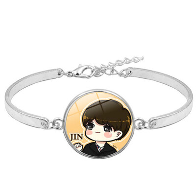 

Kpop BTS Bangtan Boys Alloy Wristband Bracelet Hot Gift for ARMY