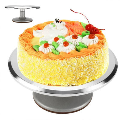 

Greensen 12inch Aluminum Cake Turntable Rotating Revolving Decorating Stand Pastry Baking Decor Tool