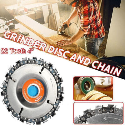 

4inch 22 Saw Tooth Fine Cut Round Disc Chain Set for 100115cm Angle Grinder