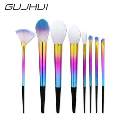 

Toponeto New 8Pcs Blending Pencil Foundation Eye shadow Makeup Brushes Eyeliner Brush
