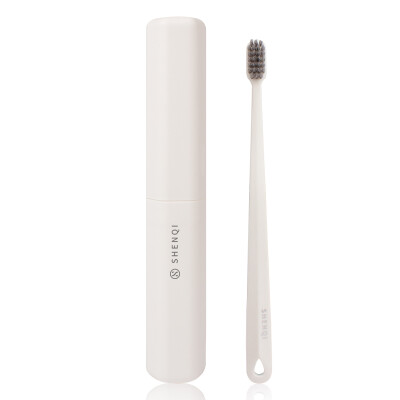 

SHENQI Toothbrush Portable Storage Set Silver Ion Soft White