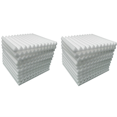 

〖Follure〗20Pcs Acoustic Foam Panel Sound Stop Absorption Sponge Studio KTV Soundproof
