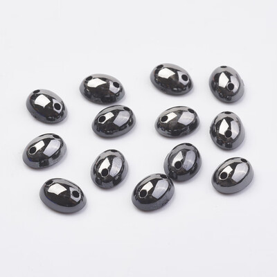 

Sew on Rhinestone Taiwan Acrylic Rhinestone Two Holes Garments Accessories Oval Dome DarkGray 8x6x35mm Hole 1mm