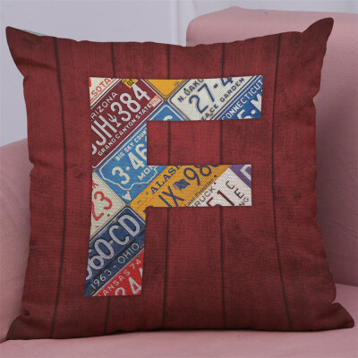 

Siaonvr Home Decor Cushion Cover English Alphabet Throw Pillowcase Pillow Covers