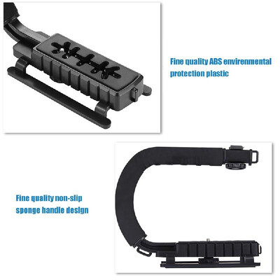 

PULUZ U-Shaped Portable Handheld Camera Holder Video Handle DV Bracket C-Shaped Steadicam Stabilizer Kit for All SLR Cameras&H