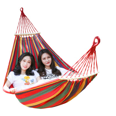 

Free boat camel thickening wide canvas canvas hammock outdoor leisure swing camping camping swing 200cm150cm
