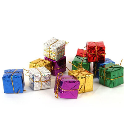 

Colorful XMAS Small Gift Boxes Christmas Tree Hanging Ornaments Decoration