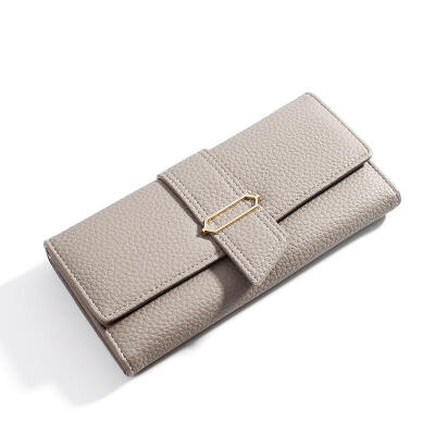 

Long Solid New Womens Wallet Large-capacity Mobile Phone Coin Purse Clutch Card Holder Ladies PU Leather Wallet
