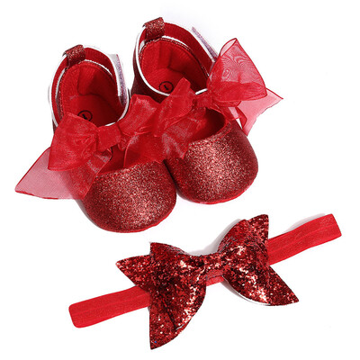

Baby Hairband Girl Shoe Casual Shoes Sneaker Anti-slip Soft Sole Toddler Shoes