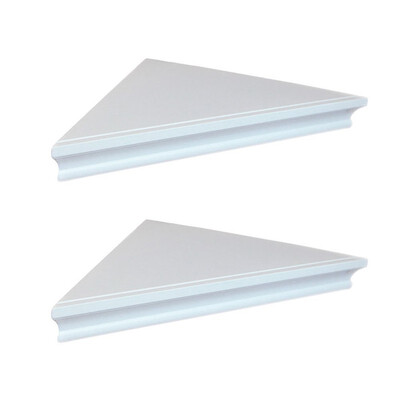 

2 pcs Coener Shelf Floating Radial Wall Shelves Mount Display Decoration