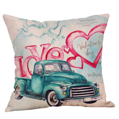 

Siaonvr Happy Valentines Day Throw Pillow Case Sweet Love Square Cushion Cover