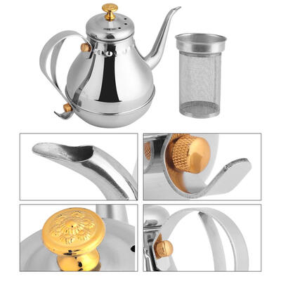 

Greensen 12L Stainless Steel Gooseneck Pour Coffee Drip Kettle Tea Filter Pot Indoor Coffee Pot Stainless Steel Pot