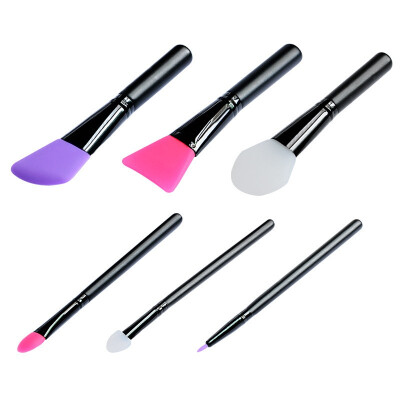 

5Pcs Black Rhinestone Makeup Brush Loose Powder Blusher Dye Brush Eye Shadow Eyebrow Brush Kit Easy to use