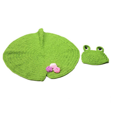 

2pcs Cute Fashion Newborn Baby Photography Props Crochet Knit Outfits Set