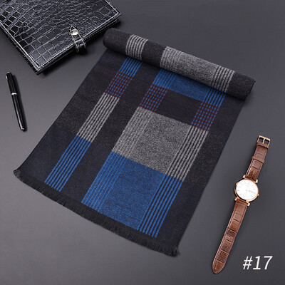 

2018 new mens scarf wholesale autumn&winter Korean version of business gifts brushed silk cotton scarf factory direct sales