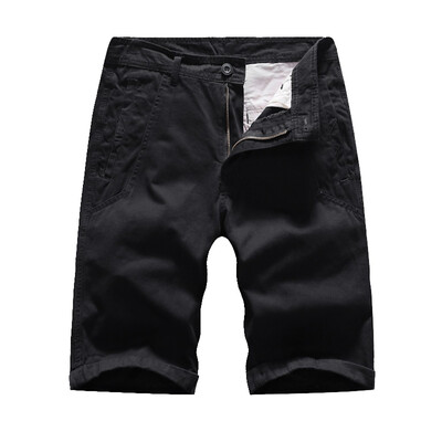 

Gobestart Mens Pocket Short Pants Casual Solid Color Straight Slim Fit Trousers Jeans