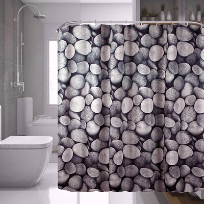 

Greensen Polyester Stone Painting Shower Bath Curtain Waterproof Bathroom CurtainShower Curtain Waterproof Shower Curtain