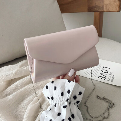 

Bag female new fashion bright single shoulder Messenger bag wild simple chain small square bag tide
