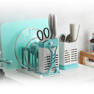 

Greensen Chopsticks HolderDetachable Kitchen Utensils Rack Knives Pan Lid Chopping Board Chopsticks Organizer Drying Rack