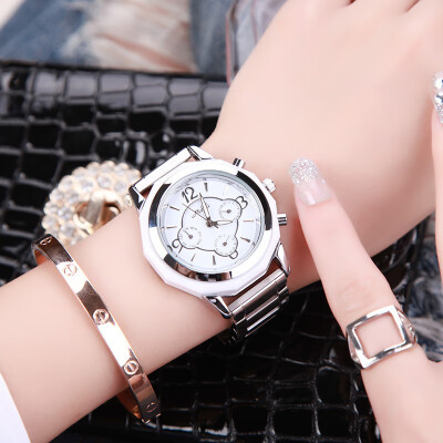 

Diamond womens steel belt watch chain watch female watch lucky dial quartz watch