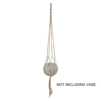

Hand-woven Cotton Rope Plant Hangers Flower Pot Hanging Planter Basket Holder For Balcony Garden Decor