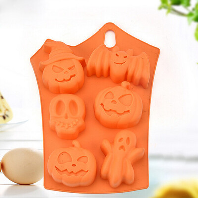 

Siaonvr Creative Happy Halloween Silicone Pumpkin Cake Silicone Mold Kitchen Bake Tools