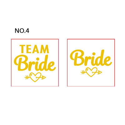 

New Hot 12pc Bridesmaid Team Temporary Tattoo Sticker Party Sticker Decoration Marriage Bride To Be Bridal Wedding