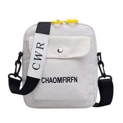 

Letter Print Sports Shoulder Messenger Handbags Unisex Canvas Crossbody Bag