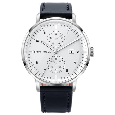 

MINI FOCUS Top Brand Luxury Simple Men Bussiness Leather Quartz Mens Watches